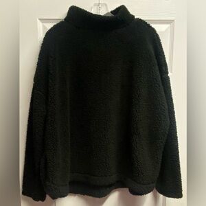 Mud Pie Oversized Cowl Neck Cozy Soft Sherpa/Fuzzy Pullover Sweater One Size